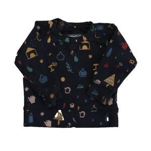 IMPS & ELFS Boys Navy Long Sleeve Shirt size: 3-6 Months